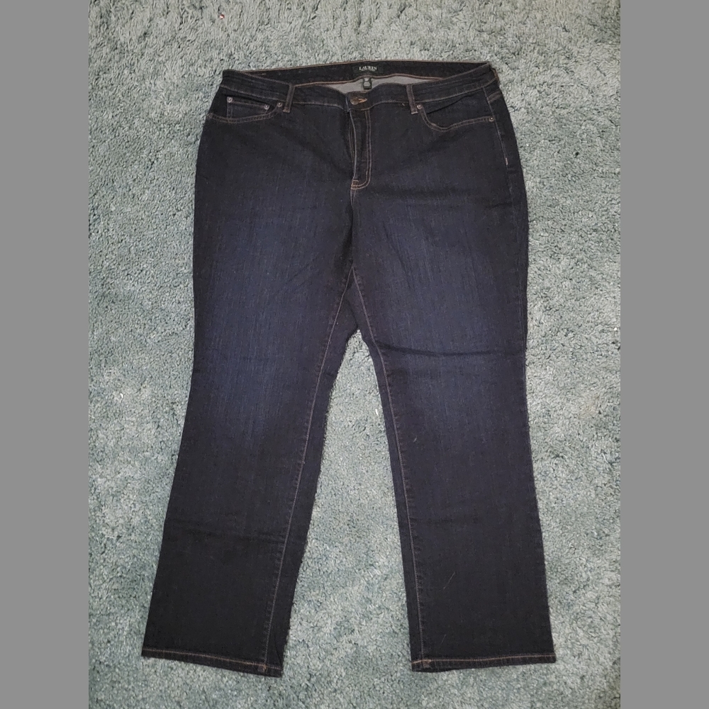 Lauren Ralph Lauren Modern Straight Curvy Stretch Jeans Size 20W